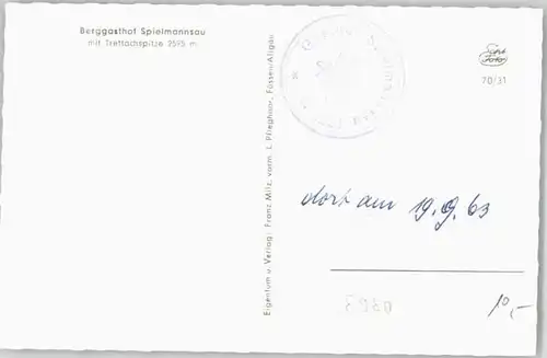 Spielmannsau Gasthof *