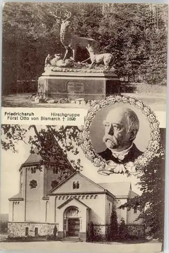 Friedrichsruh Aumuehle Friedrichsruh Hamburg Hirschgruppe Otto von Bismarck * / Aumuehle /Herzogtum Lauenburg LKR