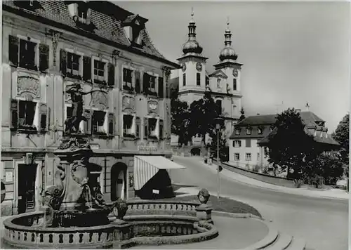 Donaueschingen Donaueschingen Dianabrunnen Stadtkirche * / Donaueschingen /Schwarzwald-Baar-Kreis LKR