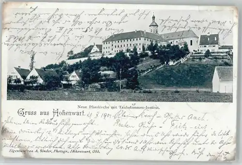Hohenwart Paar Hohenwart Pfarrkirche Taubstummeninstitut x / Hohenwart /Pfaffenhofen LKR