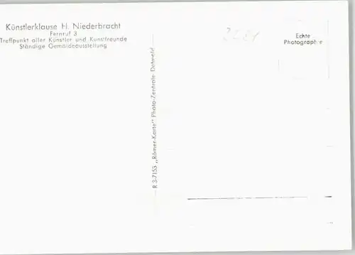 Schieder-Schwalenberg Schieder-Schwalenberg Kuenstlerklause H. Niederbracht * / Schieder-Schwalenberg /Lippe LKR
