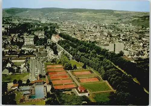 Bad Neuenahr-Ahrweiler Bad Neuenahr-Ahrweiler Fliegeraufnahme Schwimmbad Tennisplatz Lennepark * / Bad Neuenahr-Ahrweiler /Ahrweiler LKR