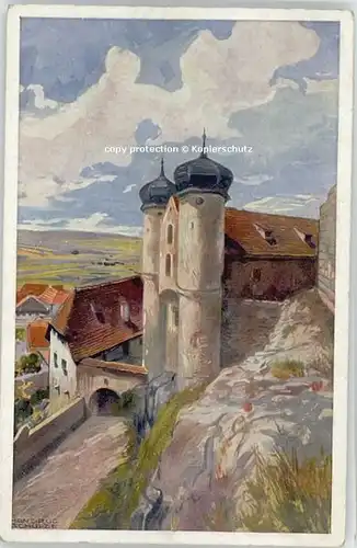 Parsberg Oberpfalz Parsberg Oberpfalz Schloss KuenstlerProf. Hans Rud. Schulze ungelaufen ca. 1920 / Parsberg /Neumarkt LKR