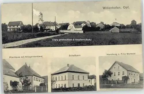 Willenhofen Oberpfalz Schule Handlung Fritz Merbald x 1927
