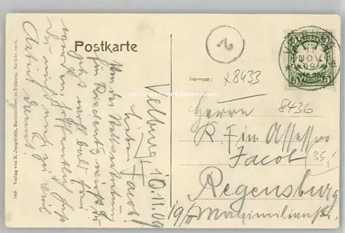 Velburg Velburg Rentamt Burgruine x 1909 / Velburg /Neumarkt LKR