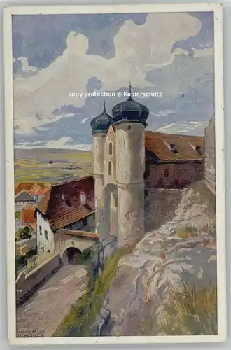 Parsberg Oberpfalz Parsberg Oberpfalz Schloss KuenstlerProf. Hans Rud. Schulze x 1921