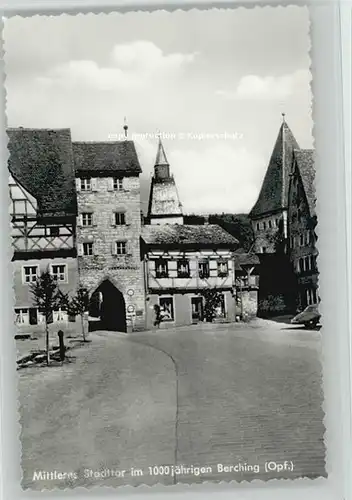 Berching Berching Stadttor ungelaufen ca. 1955 / Berching /Neumarkt LKR