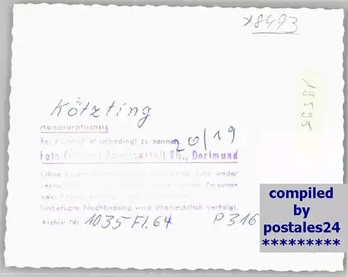 Bad Koetzting Fliegeraufnahme * 1964