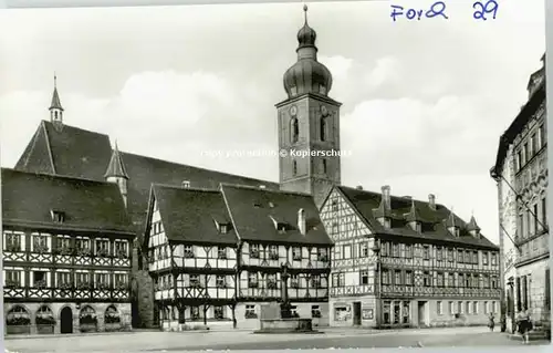 Forchheim Oberfranken Forchheim Oberfranken Rathausplatz St. Martin ungelaufen ca. 1955 / Forchheim /Forchheim LKR