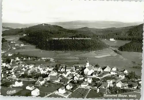 Stamsried Stamsried Gasthof Pension Pusl Fliegeraufnahme ungelaufen ca. 1965 / Stamsried /Cham LKR