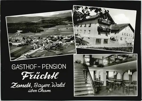 Zandt Oberpfalz Zandt Oberpfalz Gasthof Pension Fruechtl ungelaufen ca. 1965 / Zandt /Cham LKR