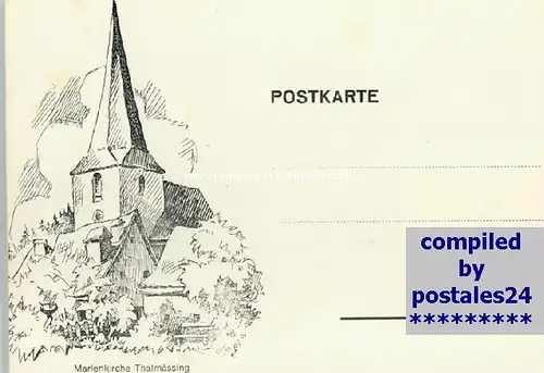 Thalmaessing Mittelfranken Thalmaessing Mittelfranken Marien Kirche ungelaufen ca. 1920 / Thalmaessing /Roth LKR