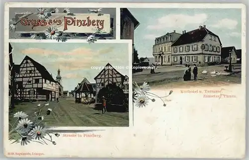 Pinzberg Pinzberg Hotel Zametzer Thurn x 1910 / Pinzberg /Forchheim LKR
