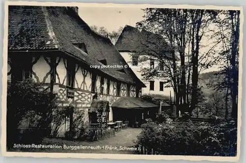 Burggaillenreuth Oberfranken Schloss-Restaurant x 1936