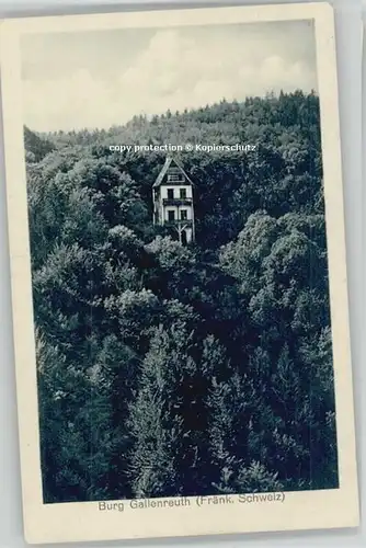 Burggaillenreuth Oberfranken Burggaillenreuth Oberfranken Burg Gailenreuth ungelaufen ca. 1920 / Ebermannstadt /Forchheim LKR