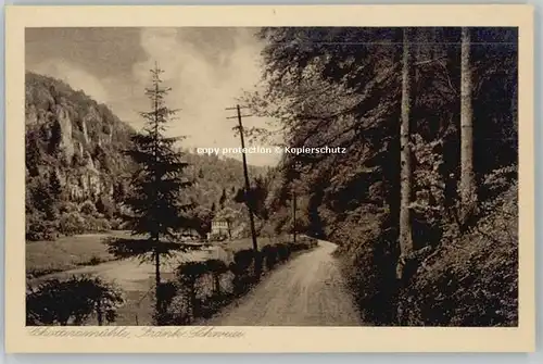 Wiesenttal Wiesenttal Schottersmuehle ungelaufen ca. 1920 / Wiesenttal /Forchheim LKR