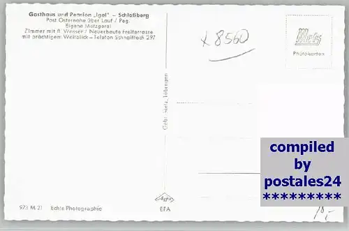 Osternohe Schlossberg Gasthaus Igel * 1955