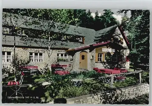 we05166 Deckersberg Deckersberg Gasthaus Edelweisshuette * 1960 Kategorie. Happurg Alte Ansichtskarten