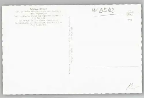 we05166 Deckersberg Deckersberg Gasthaus Edelweisshuette * 1960 Kategorie. Happurg Alte Ansichtskarten