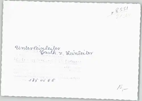 Unterleinleiter Gasthaus zum Leinleitertal * 1966