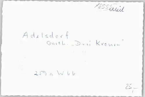Adelsdorf Gasthaus Drei Kronen * 1966