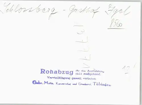 Schlossberg Gasthof Igel * 1940