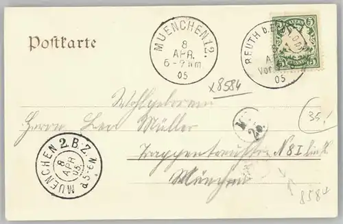 Kemnath Stadt Kemnath Stadt  x 1905 / Kemnath /Tirschenreuth LKR