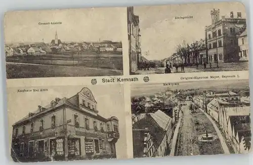 Kemnath Stadt Kaufhaus Marktplatz Amtsgericht x 1918