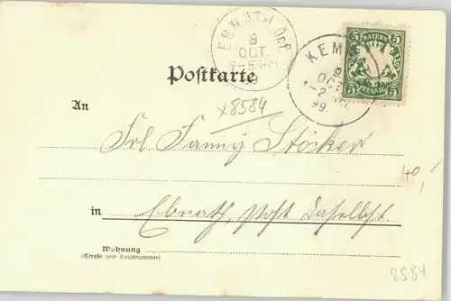 Kemnath Stadt Amtsgericht Krankenhaus x 1899