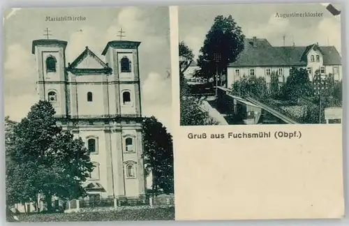 Fuchsmuehl Mariahilfkirche Augustinerkloster x 1927