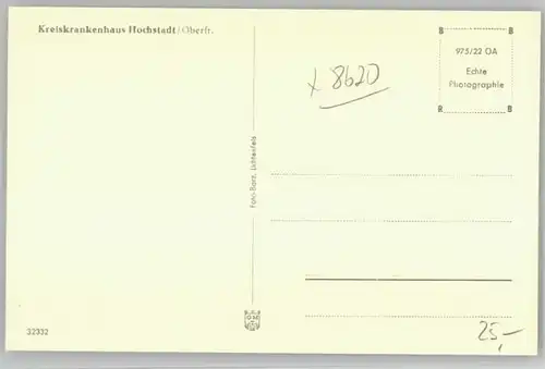 Hochstadt Main Krankenhaus * 1955 / Hochstadt a.Main /Lichtenfels LKR