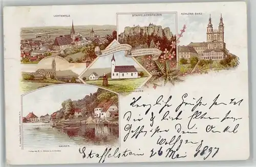Lichtenfels Bayern Staffelbergdelsen Schloss Banz x 1897