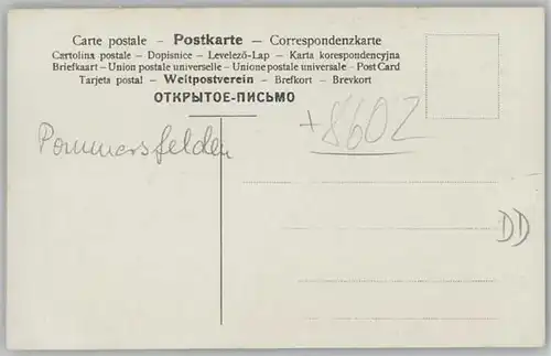 Pommersfelden [Handschriftlich] * 1910