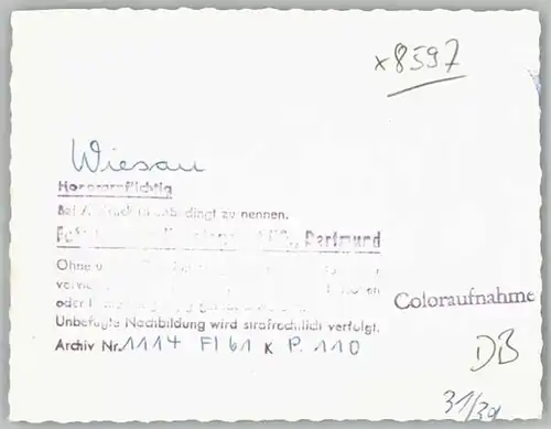 Wiesau Fliegeraufnahme * 1961