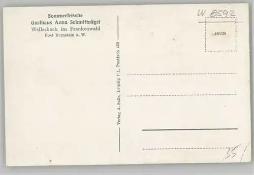 Bernstein Wald Bernstein Wald Gasthaus Anna Schmittnaegel * 1940 / Schwarzenbach a.Wald /Hof LKR