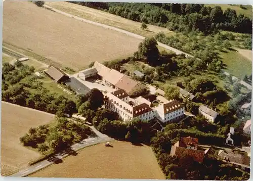Zapfendorf Abtei Maria Frieden Fliegeraufnahme  * 1965