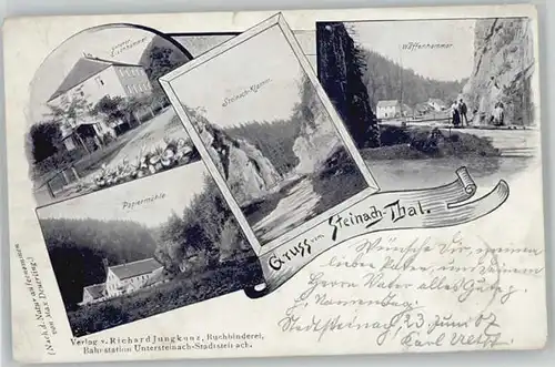 Stadtsteinach Eisenhammer Steinachklamm Waffenhammer Papiermuehle x