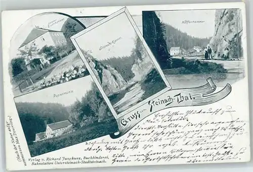 Stadtsteinach Eisenhammer Steinachklamm Waffenhammer Papiermuehle x