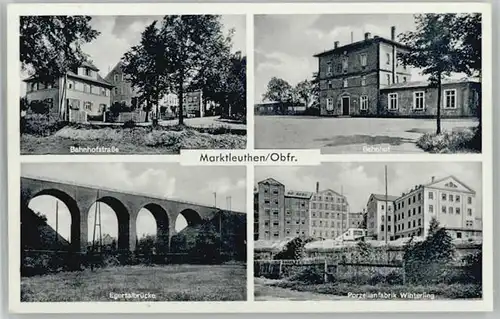 Marktleuthen Marktleuthen Bahnhofstrasse Bahnhof Porzellanfabrik Winterling * / Marktleuthen /Wunsiedel LKR