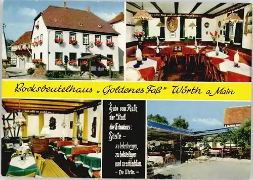 Woerth Main Bocksbeutelhaus Gasthof Goldenes Fass *