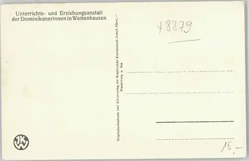 Wettenhausen Erziehungsanstalt Dominikanerinnen  *