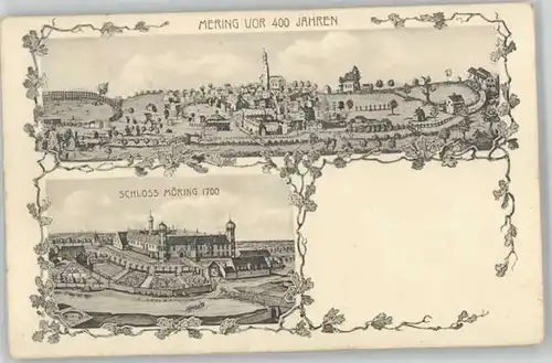 Mering Schloss Moering Kuenstlerkarte *