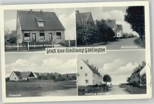 Gablingen Gablingen Siedlung Kolonialwarengeschaeft Milchgeschaeft Michael Kapfer * / Gablingen /Augsburg LKR
