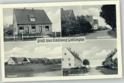 Gablingen Gablingen Siedlung Kolonialwarengeschaeft Milchgeschaeft Michael Kapfer * / Gablingen /Augsburg LKR