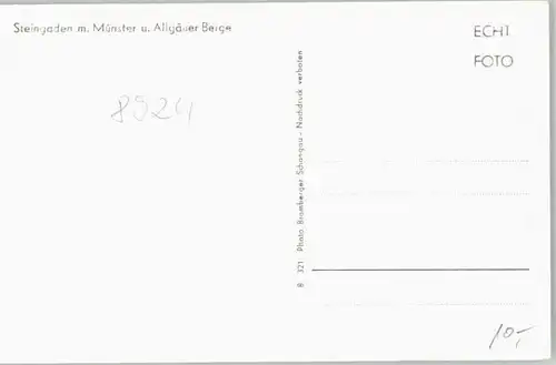 Steingaden Oberbayern Steingaden  * / Steingaden /Weilheim-Schongau LKR