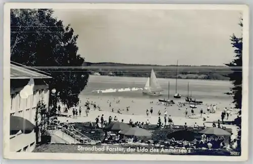 Schondorf [handschriftlich] Ammersee Strandbad Forster x