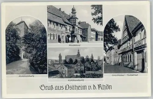 Ostheim Rhoen Kirchenburg Lichtenburg Gasthaus Schwan x