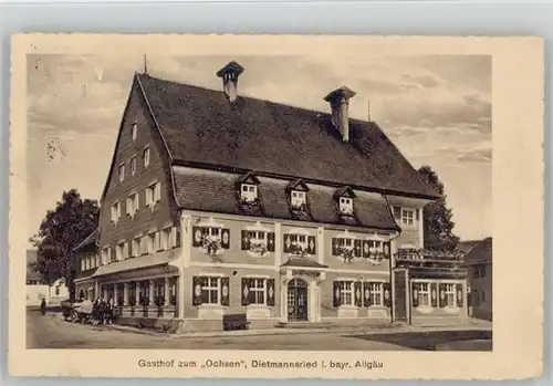 Dietmannsried Gasthof zum Ochsen x 1929