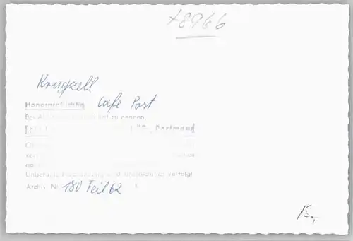 Krugzell Cafe Post * 1962