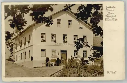 Petersthal Allgaeu Gasthaus Pension zum Loewen / Oy-Mittelberg /Oberallgaeu LKR
